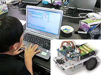 ものづくり教室・ロボットプログラミング授業 制御プログラムの作成